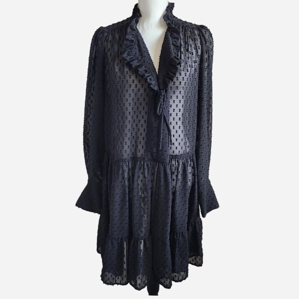 H&M Black Long Sleeve Dress